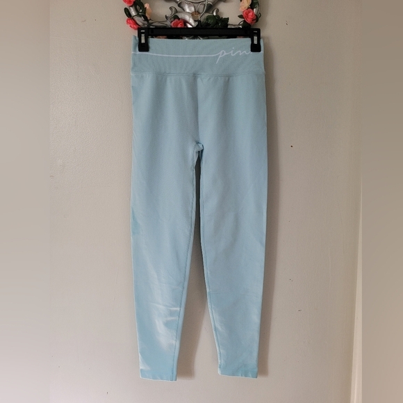 PINK Victoria's Secret  Sky Blue Leggings - Picture 5 of 13